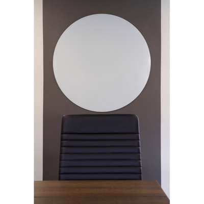 Glastavle Naga magnetisk Ø 100 cm rund hvid