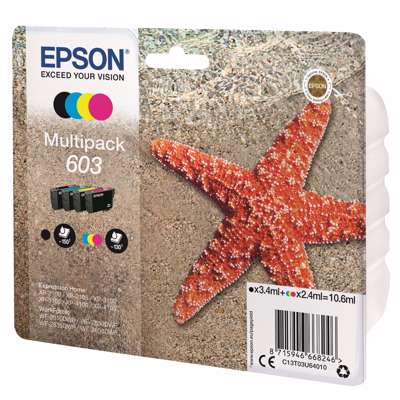 Farvepatron Epson T03U multipack 603 t/ XP 4100