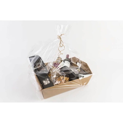 Gaveæske åben 34x29x10 natur kraftig karton