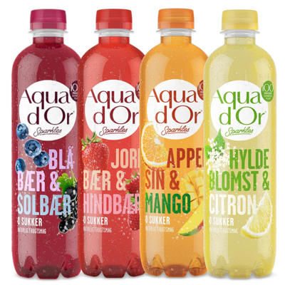Vand Aqua D'or 50cl Sparkles blåbær/solbær /12 incl. pant
