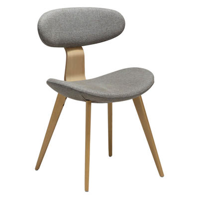 Stol Buckle Pebble Earth boucle stof /hvidvasket eg stoleben