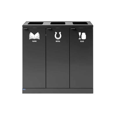 Piktogram affaldssortering Bica glas 15x15cm Hvid/klar