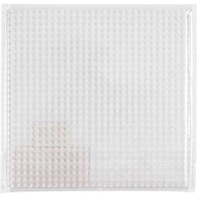 Perleplade Creas str. 14,5x14,5 cm transparent /10 stk.
