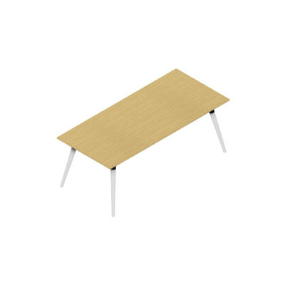 Konferencebord Dencon XL 1927 200x90 HPL eg/hvid