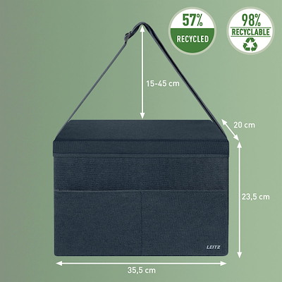 Kompakt hot desking-arbejdstaske m. låg Leitz