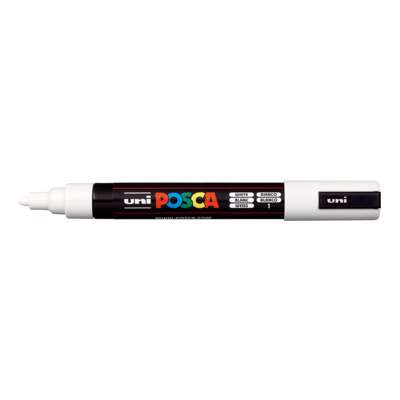 Marker Uni Posca PC-5M, hvid