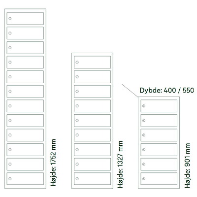 Opladerskab Sono Laptop/PC/iPad 12 rum