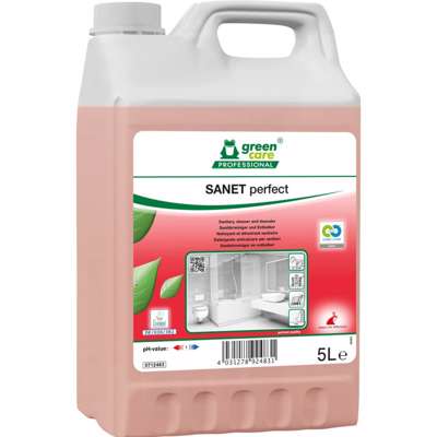 Sanitetsrengøring sur Sanet perfect afkalker m/parf rød 5L