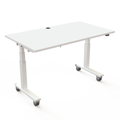 Hæve-sænkebord Flip Top ConSet 140x80 hvid/hvid