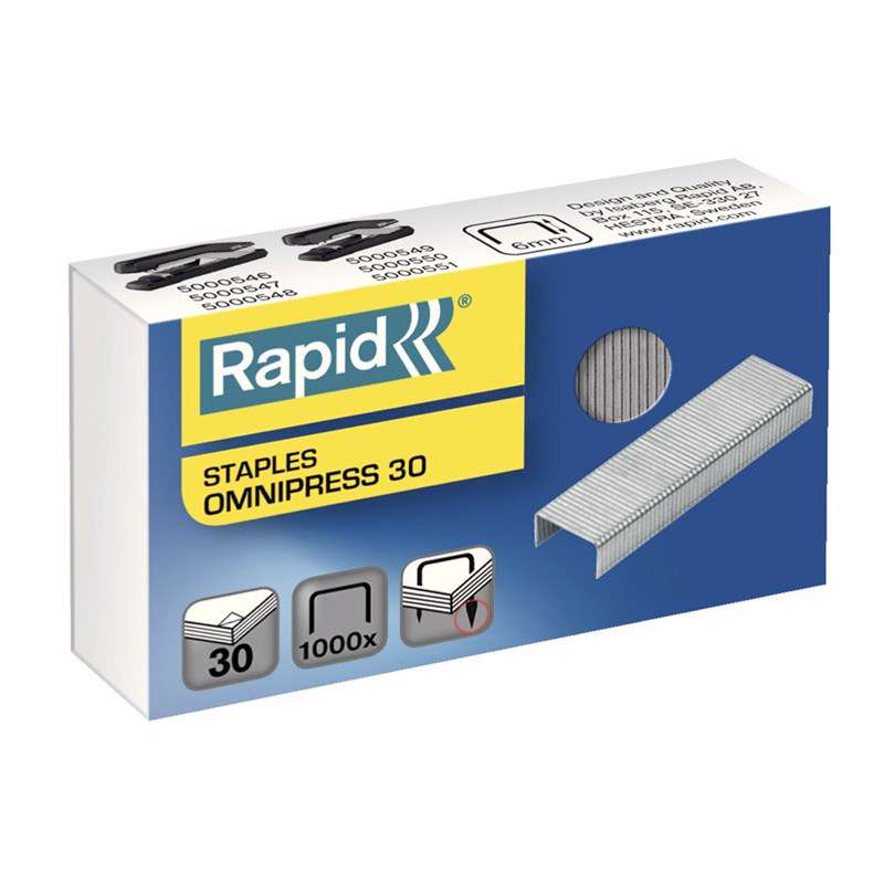 Hæfteklamme Rapid Omnipress 30 1000stk/pak