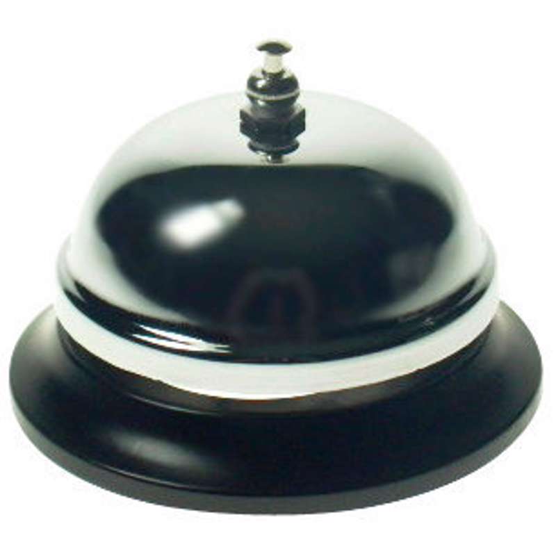 Receptionsklokke forkromet