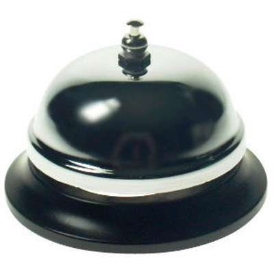 Receptionsklokke forkromet