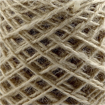 Bindegarn Creas naturhamp 1-2mm 150m natur