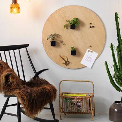 Egetræsfinertavle Naga magnetisk Ø80cm egefiner