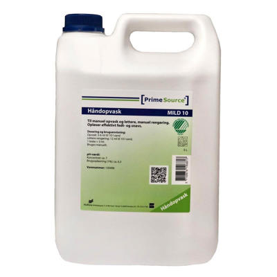 Opvaskemiddel PrimeSource Mild 10 u/farv-parf. 5l