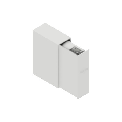 Udtræksskab Dencon Delta45 2378 120x40x80 m/bakke hvid