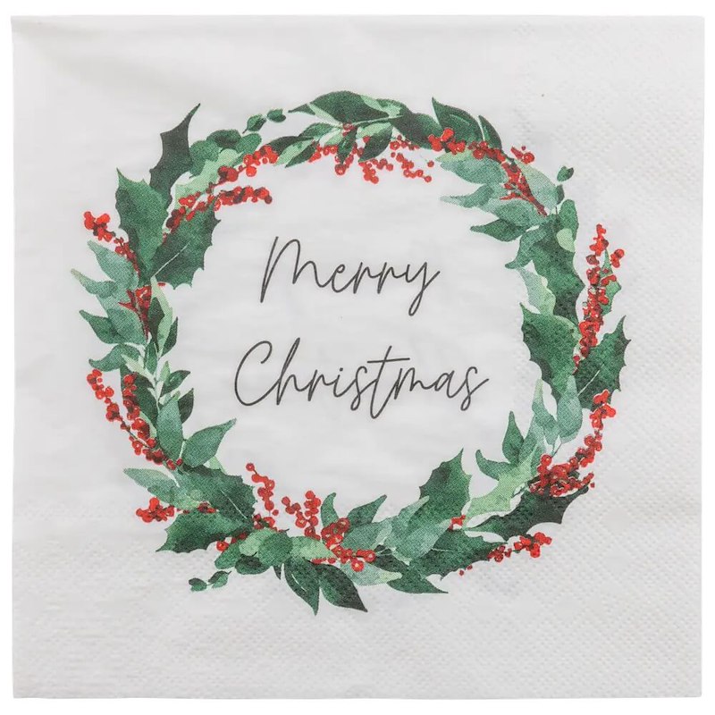 Serviet Julemotiver ass. /20 stk