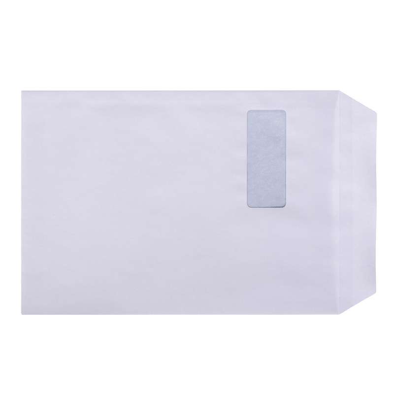 Kuverter m/rude hvid 229x324mm C4P 3746/13746 500stk/pk