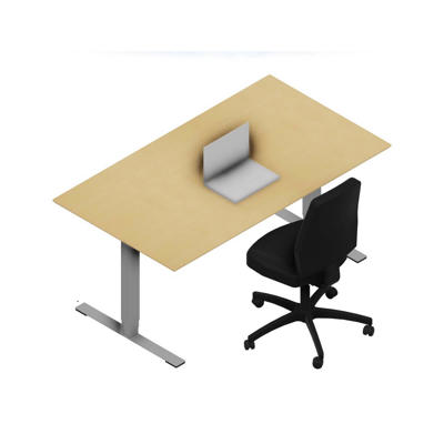 Hæve-sænkebord Dencon V2874 1600x900 alu stel bøg pl