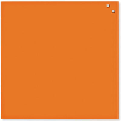 Glastavle Naga magnetisk 450x450mm orange