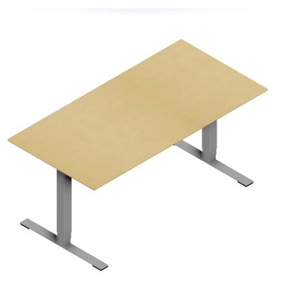 Hæve-sænke bord Dencon V3504 1600x800 alu stel bøg pl