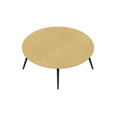 Konferencebord Dencon XL 1901 Ø200 HPL eg/sort