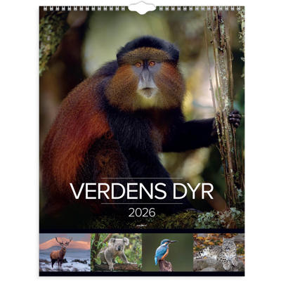Vægkalender Verdens dyr 2026