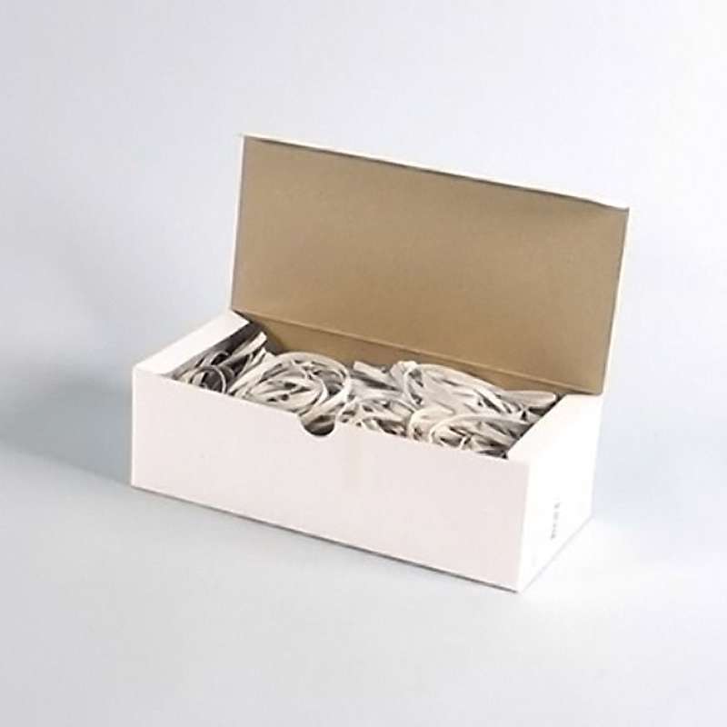 Gummibånd hvid 5x140mm 500g/pk