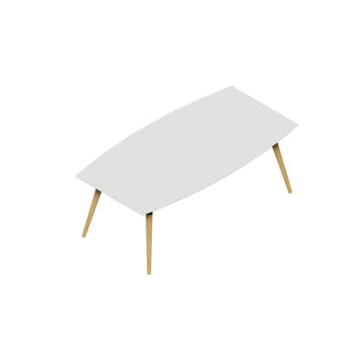 Konferencebord Dencon XL 1928 206x110 HPL hvid/eg