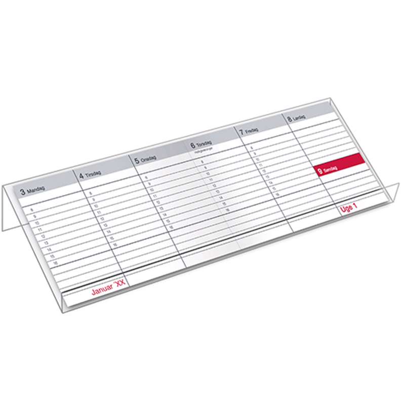 Bordstativ, klar akryl, til 130000 + 132000