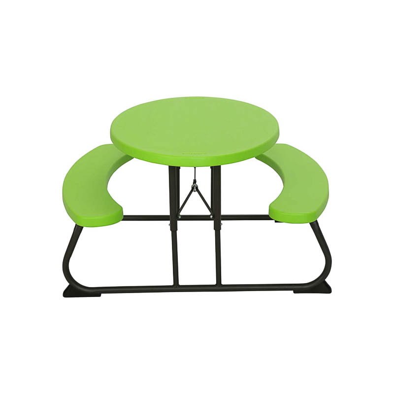 Bord bænkesæt børnebænk LifeTime foldebænk 4 pers limegrøn