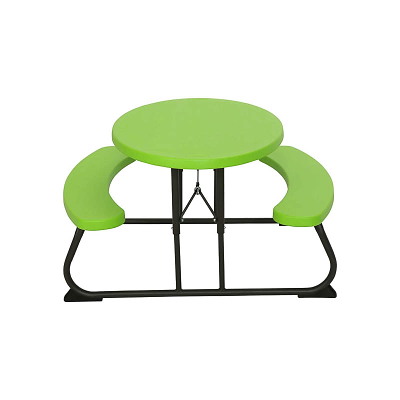 Bord bænkesæt børnebænk LifeTime foldebænk 4 pers limegrøn