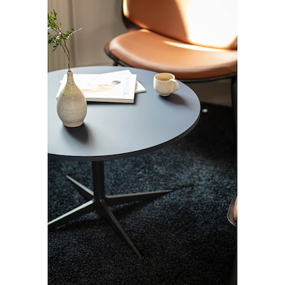 Søjlebord FourResting Ø80/72 cm, Eg m. sort stel