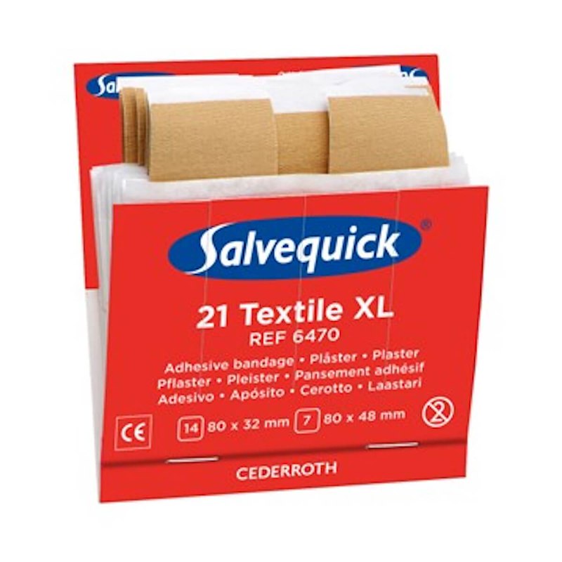 Plaster Cederroth Salvequick tekstil XL refill