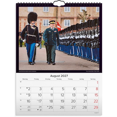 Vægkalender Kongehuset 2027 Mayland