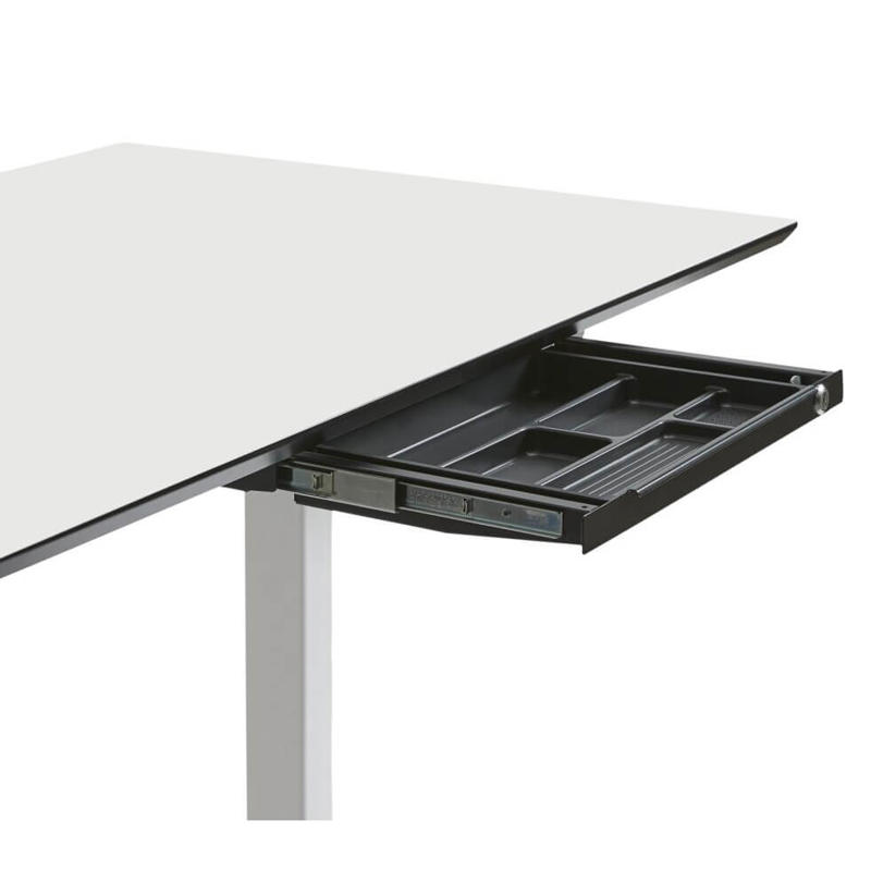 Udtræksskuffe Slim Tray 460x260mm m/lås, sort