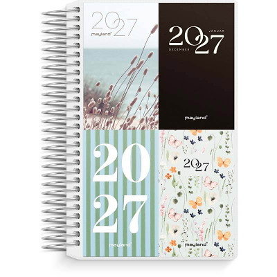 Mini dagkalender 2027 Mayland m/4 illu. PP-plast