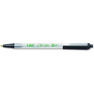 Kuglepen BIC Ecolution Clic stick, sort