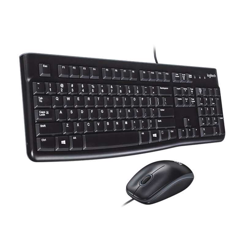 Tastatur + Mus Logitech MK120 Desktop Corded Nordisk