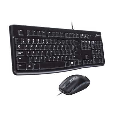 Tastatur + Mus Logitech MK120 Desktop Corded Nordisk