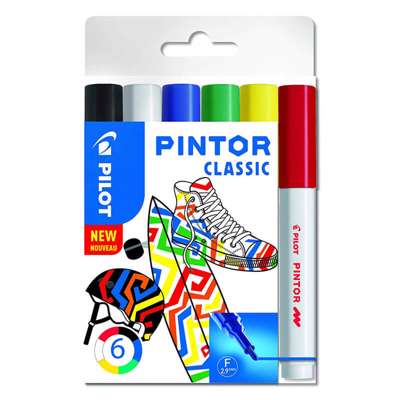 Marker Pilot Pintor Classic Mix ass. fine 6stk/pk.