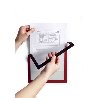 Inforamme Duraframe A4 magnetisk rød pk./5