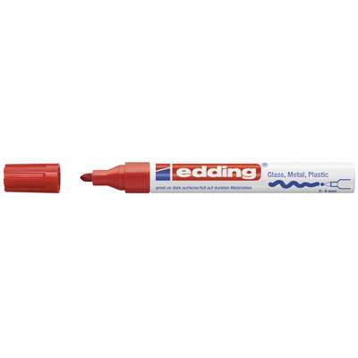Marker Edding 750 permanent rød 2-4mm