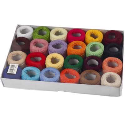 Bomuldsgarn Creas merceriseret ass 24x20g