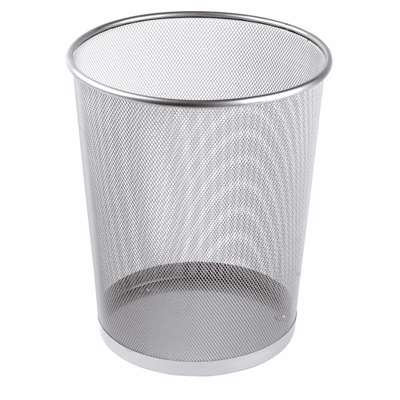 Papirkurv tråd metal sølv