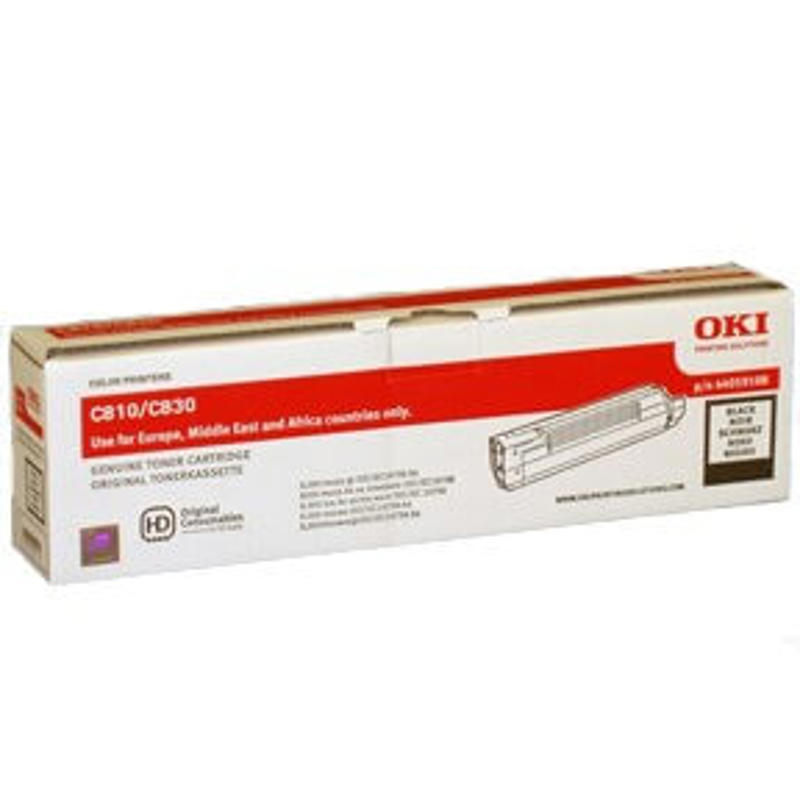 Toner OKI C830, Sort