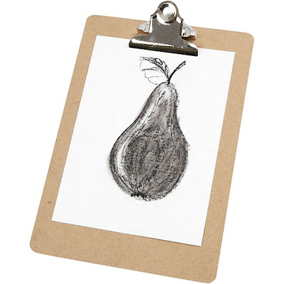 Clipboard A5 træ m/klemme