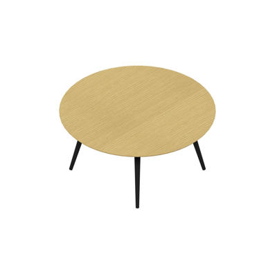 Konferencebord Dencon XL 1922 Ø160 HPL eg/sort