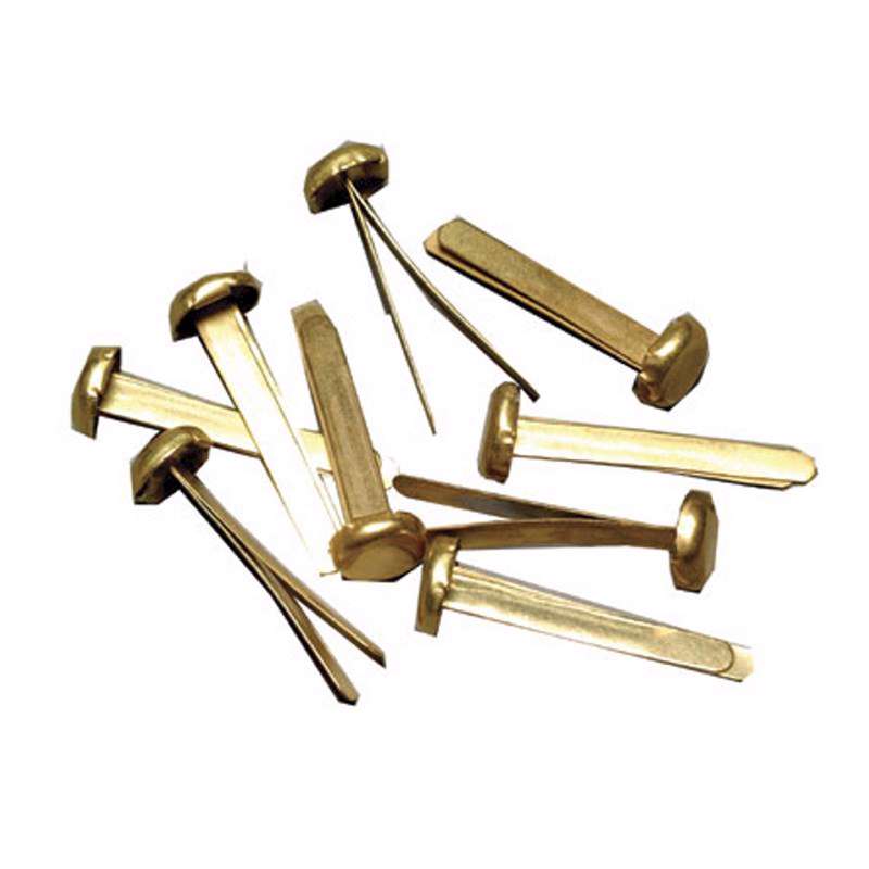 Paperbinders 25mm guldfarvet 100stk/pk