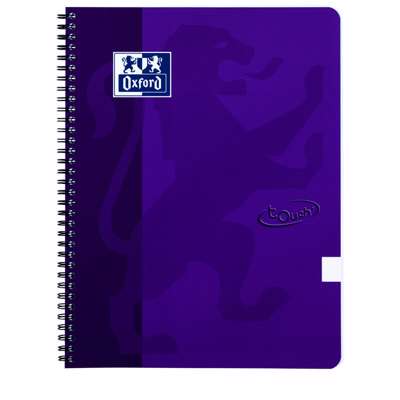 Notesbog Oxford Touch A4+ blank 70ark 90g lilla